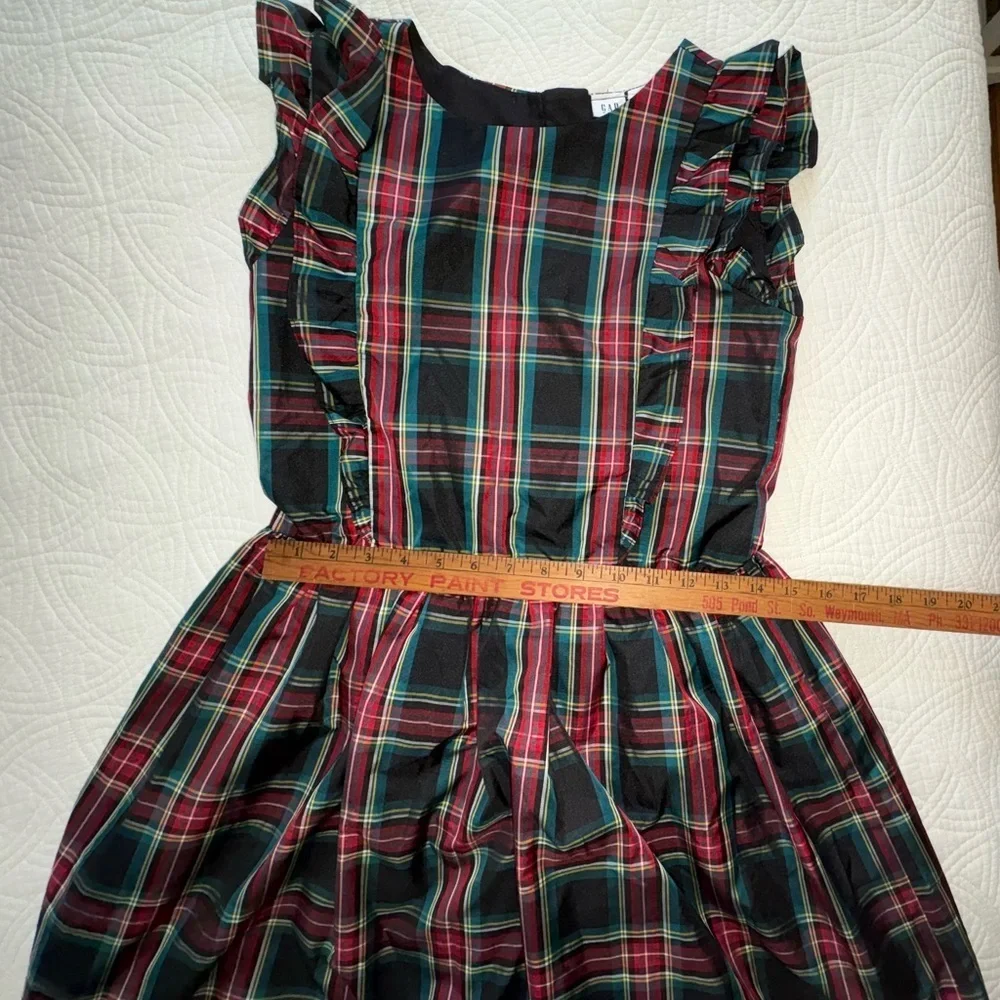 Christmas Plaid Holiday Christmas Party Dress Girls XXL GAP New With Tag - Picture 6 of 14